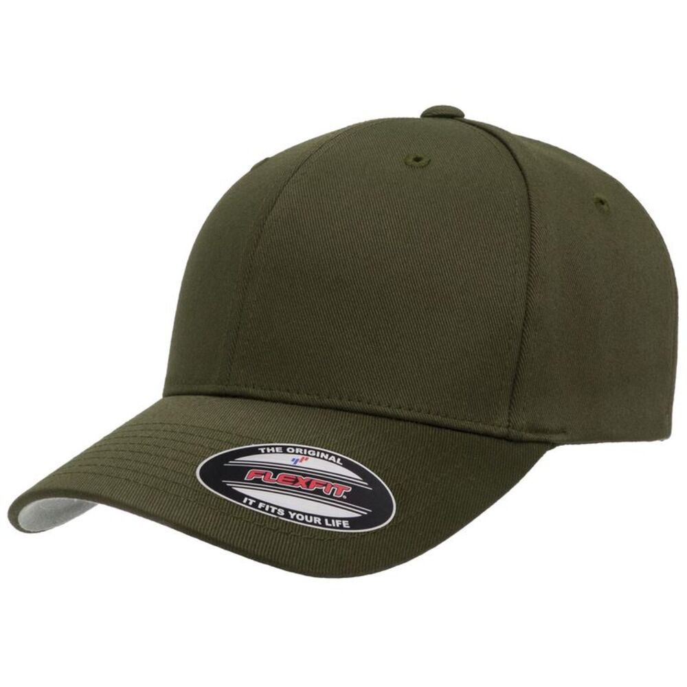 Flexfit Childrens/Kids Wooly Combed Cap / Olive Green